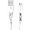 Swissten 71505521 datový USB - microUSB, 1m, bílý