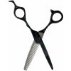 Shōrai thinning 6030 Black profesionálne efilačné nožnice, offset