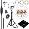 RIO Professional MakeUp & Vlogging 18-inch dimmable LED ring light RL18