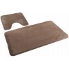 EUROMAT Kúpelňové predložky LOMBOK hnedé 2ks/sada