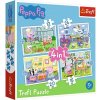 Trefl puzzle Peppa Pig sada 4v1 (12, 15, 20, 24 dielikov)