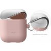 Elago Airpods Silicone Duo Hang Case - Pink/White, Pastel Blue