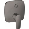 Hansgrohe Talis E - Páková vaňová batéria pod omietku, so zabudovanou bezpečnostnou kombináciou podľa EN1717, kartáčovaný čierny chróm 71474340