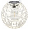 Garden Line Solárna LED lucerna Ubano 19 cm biela