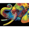 Diamondi Diamantové maľovanie FAREBNÝ SLON I 40 x 50 cm vypnuté plátno na rám