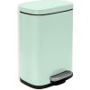 Spirella pedálový odpadkový koš Akira, matný ledově zelený, ocel, 5 l (10,20813)