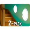 ORNO LED svietidlo s PIR senzorom 360°, 2xE27, max. 2x40W, IP20/2-PACK! [CL/2XE27R-2]
