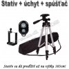 Stojan / statív 45-133cm + držiak + diaľkové ovládanie 3v1