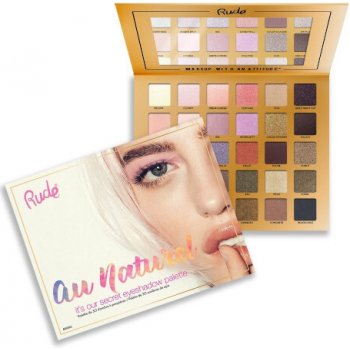 Rude Cosmetics paletka 30 očných tieňov Au Naturel 30 Eyeshadow Palette 30 g