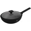 BERLINGERHAUS Pánev WOK s titanovým povrchem a poklicí 28 cm Matte Black Collection BH-8181