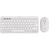 Set klávesnice a myši Logitech Pebble 2 Combo MK380s, Off-white - US INTL (920-012240)