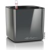 Lechuza Kvetináč Cube Glossy 16 antracitový, 160 x 170 x 170 mm