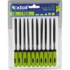 Extol EX8801 Ihlové pilníky 150 mm, rôzne typy, sada 10 ks - CRAFT