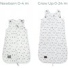 Rastúca súprava celoročných vakov Sleepee Newborn & Grow Up Bodky TOG 2.5