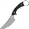 QPS Viper 10Cr15MoV, stonewash,,Handle: Black G10 QS166-A1
