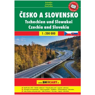 Česko a Slovensko 1:200 000 / autoatlas A5, spirála