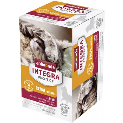 Animonda Integra Protect Adult Nieren (obličky) mištičky 6 x 100 g - hovädzie