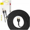 Baseus CALKLF-RV1 Cafule USB / Lightning QC3.0 2A 3m, černo-zlatý