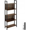 tectake 404708 regal westport 62x24x165,5cm - industriálne drevo tmavé, rustikálne