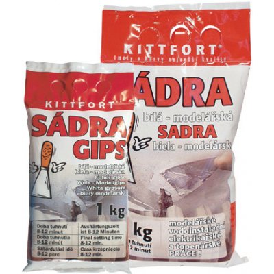 Sadra modelárska 1 kg biela