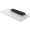 Nimco Maya - Polička, dĺžka 20 cm, matné sklo/čierna mat MAC 29091B-20-90