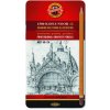Koh-i-noor tužka grafitová umělecká 8B–2H souprava 12 ks v plechové krabičce