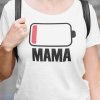 Tričko s potlačou MAMA Pánsky Biela XL