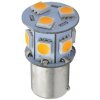 BA15S, 9 SMD 5050 LED, 6V - Oranžová