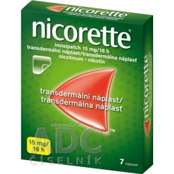 Nicorette Invisipatch náplasť 7 x 15 mg / 16h