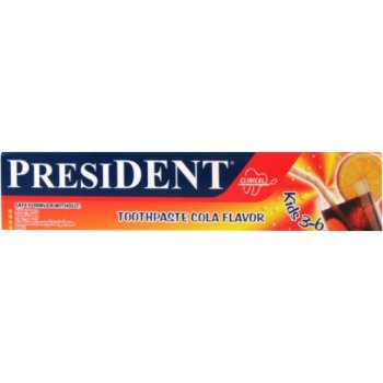 PresiDENT zubná pasta děti 3-6let Cola příchuť 50 ml