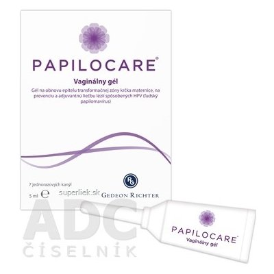 PAPILOCARE vaginálny gél 7x5 ml, 8470001818164