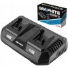 Nabíjačka batérií 2 x 3A GRAPHITE Energy+ 58G085