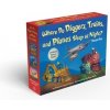 Where Do Diggers, Trains, and Planes Sleep at Night? - Sayres, Brianna Caplan