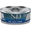 Farmina N&D cat OCEAN tuna, squid & shrimp konzerva pre mačky 70g