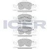 Sada brzdových platničiek kotúčovej brzdy ICER BRAKES 182233