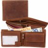 Impex Ochrana RFID - peňaženka z loveckej kože s dvojitým prešitím Veľkosť: UNI