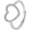 Majya Strieborný nastaviteľný prsteň DESIRE 10937