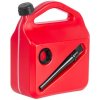 Kanister na benzín HOLECZECH plastový, 5 l, na PHM, červený