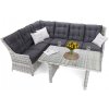 Záhradná sedacia súprava ľavý roh umelý ratan
