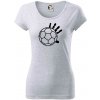 Hádzaná lopta ruka - Dámske tričko Pure - XS ( Svetlosivý melír )