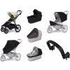 Mestský kočík Thule Urban Glide 4-wheel Soft beige + Korbička Bassinet Black SET 7v1