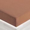Froté napínacie prestieradlo FR-023 Orieškovo hnedé 90 x 220 - výška 20 cm