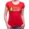 Fajntričko Tričko - Do you like UNI-CORN? , Farba **červená**, Strih/ Variant Dámsky