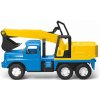 Auto Tatra 148 plast 72cm Bager UDS na piesok modrožltý