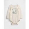GAP Baby body s potlačou Biela 12-18M Biela Biela