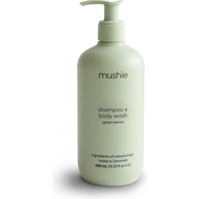 Mushie Organic Baby šampón na telo a vlásky 400ml green-lemon
