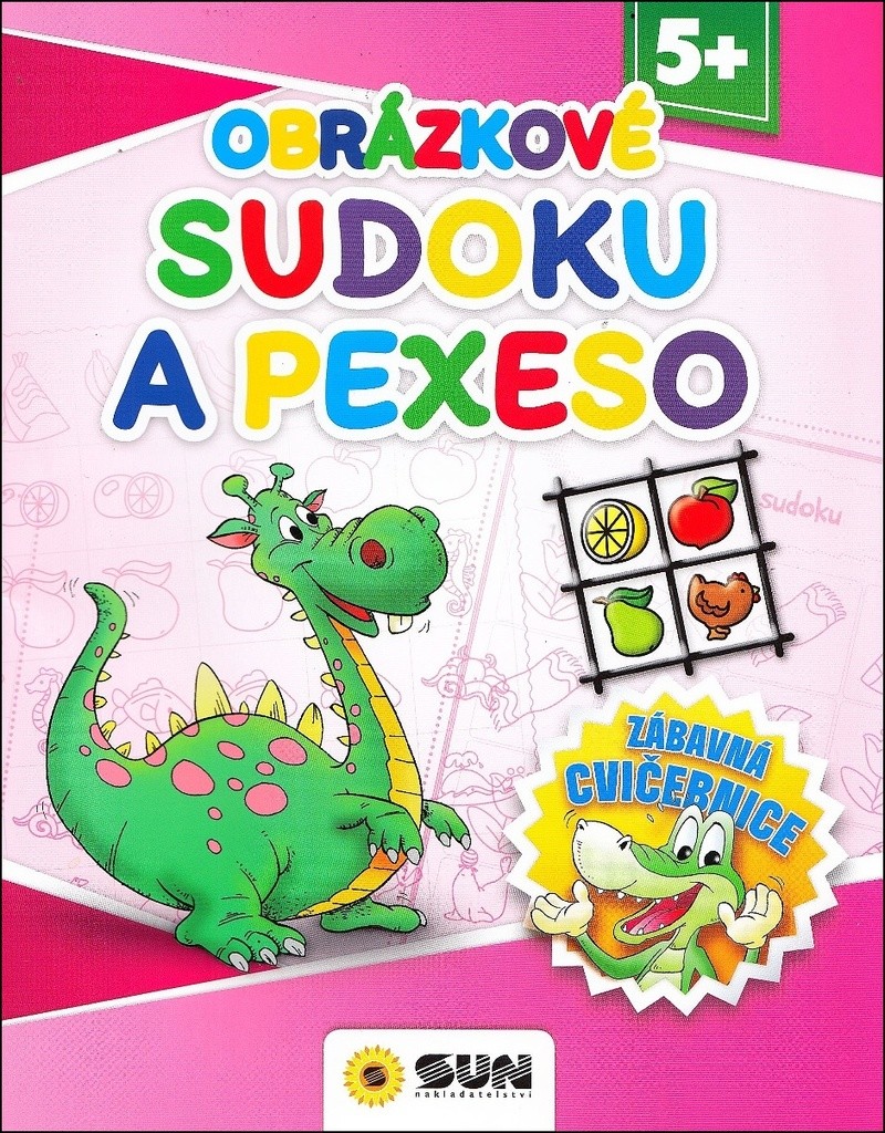 Zábavná cvičebnice Obrázkové sudoku a pexeso