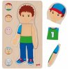 Vrstvové puzzle chlapec - ľudské telo zvnútra