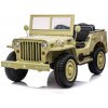 BENEO USA ARMY 4X4, žlté, Trojmiestne, MP3 Prehrávač so vstupom USB/SD, 12V14AH, 2,4 GHz Diaľkový ov USA_ARMY_BEIGE - Elektrické autíčko