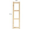 Noha LSN 124 cm na drevený regál borovica